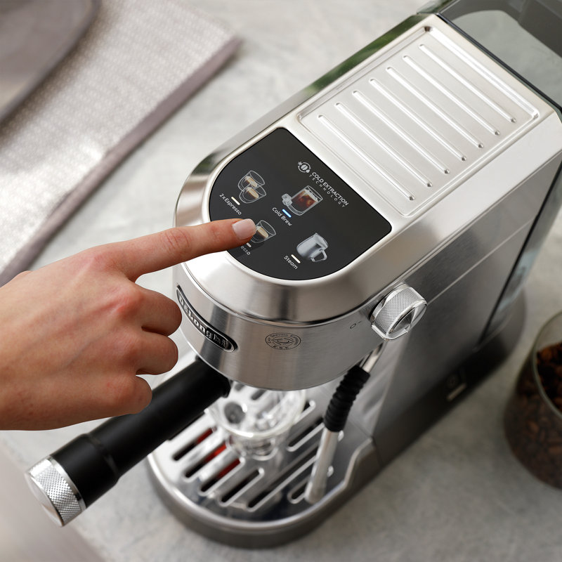 Espresso Machine Cold Brew Maker with Milk Frother, Stainless