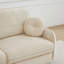 Canapé de 137 po à 4 places en chenille nuage, coussins ronds et coussins de dossier matelassés exquis, pieds de cadre de base encastrés, assise de conception ergonomique, assemblage facile, canapé à assise profonde pour le salon-103904211-103904213