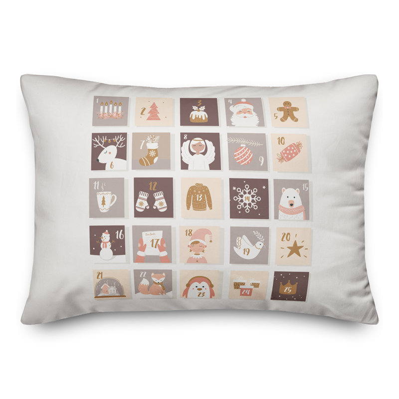  Advent Days Christmas Rectangular Pillow Cover & Insert