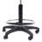 Backed Adjustable Height Ergonomic Industrial Stool with Footring and Wheels-48571021