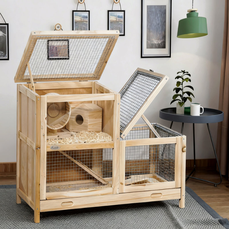 Cage à hamster à 2 niveaux