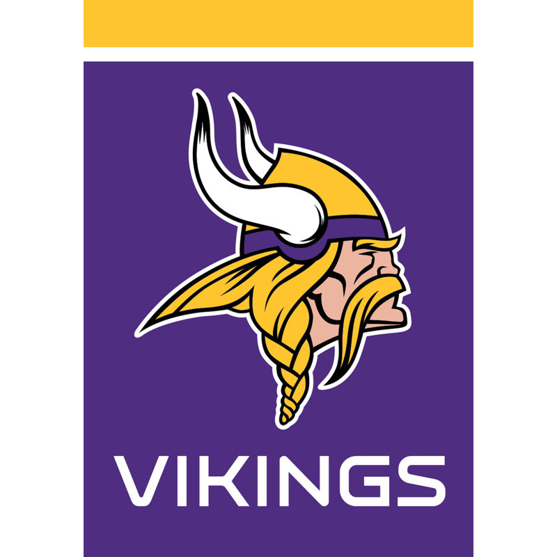 Drapeau du Minnesota Vikings NFL, Minnesota Vikings, Violet / jaune / blanc