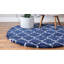 Tapis bleu marine / ivoire Scottsville-1568377783