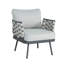 Ensemble de 2 fauteuils club en acier Mariano, gris-571961993-571961999