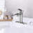 Waterfall Bathroom Faucet Single Handle Bathroom Sink Faucets 1 Or 3 Hole Solid Vanity Faucet With Deck Plate & Overflow Pop Up Drain-118546115