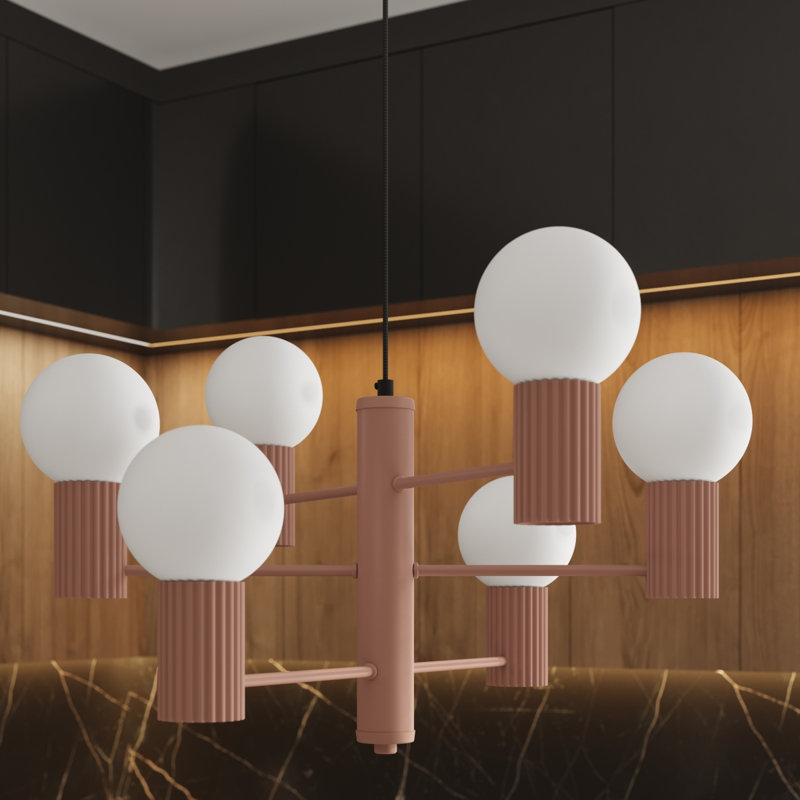 Wynnwood 6 - Light Chandelier, Mocha