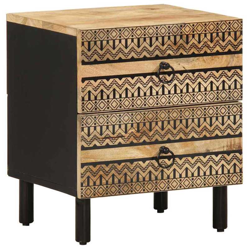 Lanark 40cm W Solid Wood Bedside Table