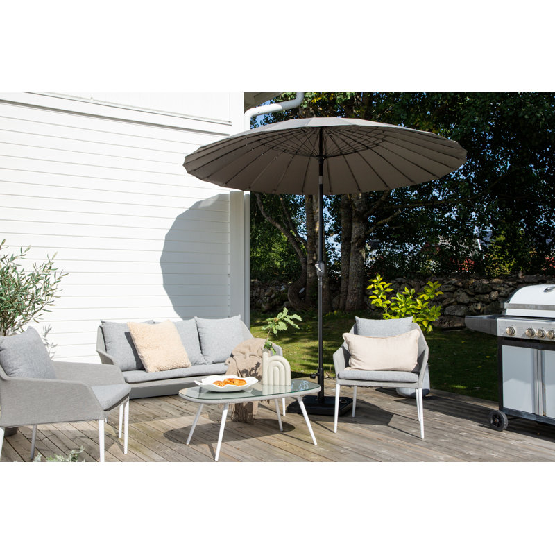 Amora 249cm Tilt Parasol, Grey