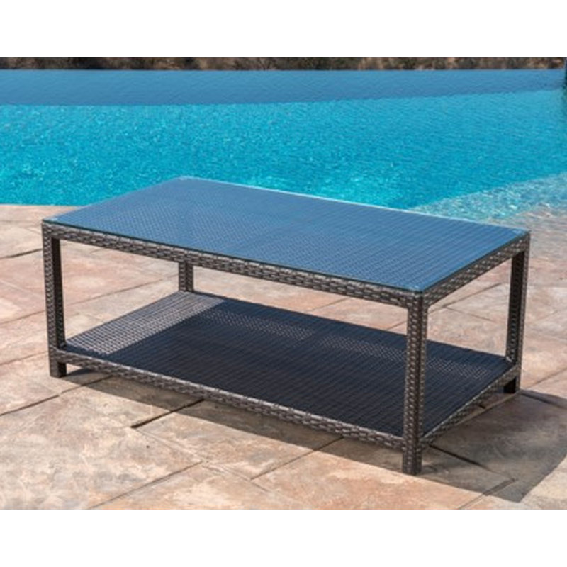 Belmont Outdoor Coffee Table, Gray