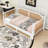 Rattan Wooden Daybed with Twin Trundle-2022014702-2022014701