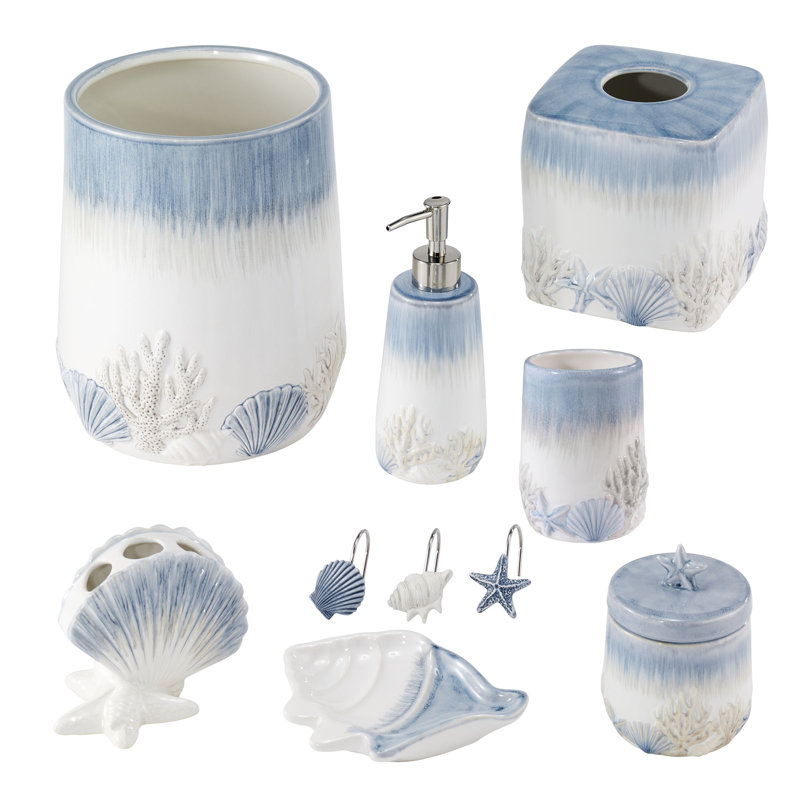 Abstract Coastal Bath Soap Dish