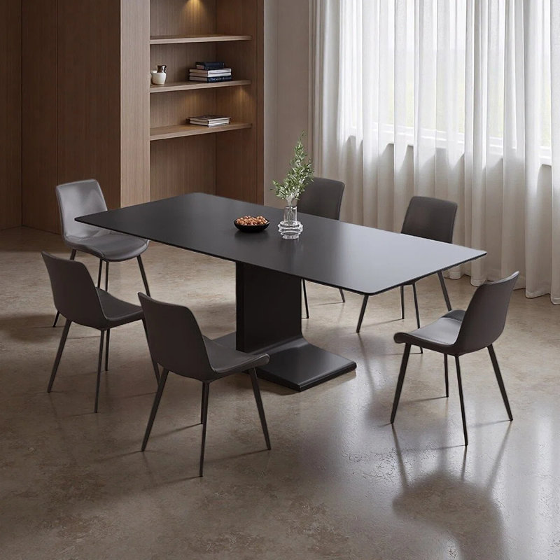 Table de salle à manger rectangulaire italienne, H 29,53 po x l 70,87 po x P 35,43 po