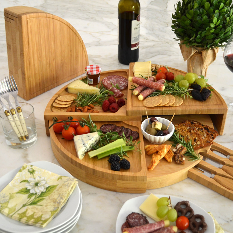 Tuule Patented Space Saving Charcuterie Board