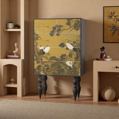 Armoire de rangement rétro de style chinois