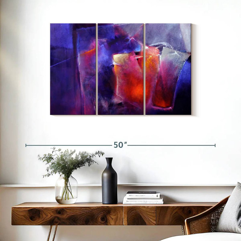 Avery Blue And Orange, 24" H x 38" W