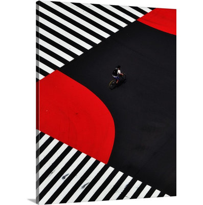 "le long d’une route" par keisuke ikeda, impression sur toile