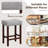 Upholstered Counter Stool with Solid Wood Frame-18427020