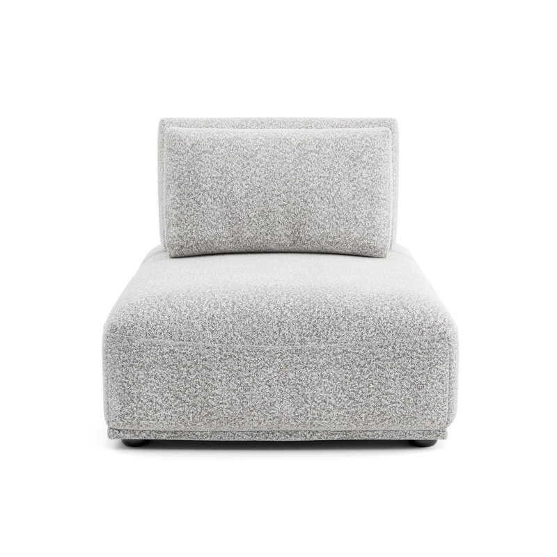 Aukeem 3 - Piece Upholstered Sectional, Gray Polyester