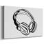 Casque avec croquis sur toile tendue-314941178