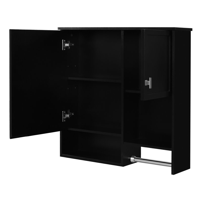 Armoire murale de salle de bain avec miroir - 30,15 po x 28,74 po, tablette réglable, peu encombrante, tablettes modernes de 7,27 po, verre Hd, économie