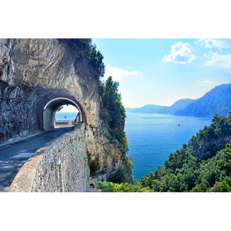Route sur la côte d'Amalfi par Alxpin, H 12 po x l 18 po