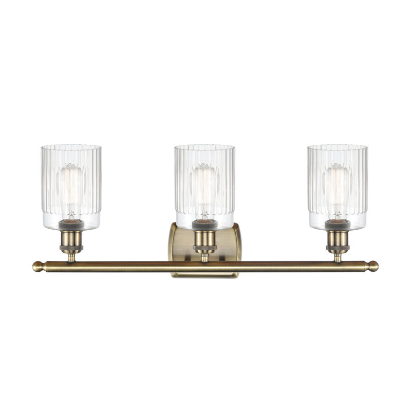 Éclairage pour meuble-lavabo à intensité variable Winsted, Incandescent, Transparent, 3 lumières