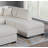 Sectional sofa with chaise longue and footstool