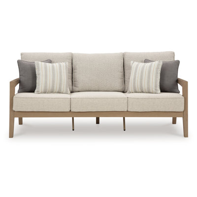 Canapé d'extérieur avec coussin Frankie