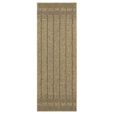 Earth Collection Indoor Outdoor Rug - Eye-Catching Pattern, Neutral Color, High Traffic