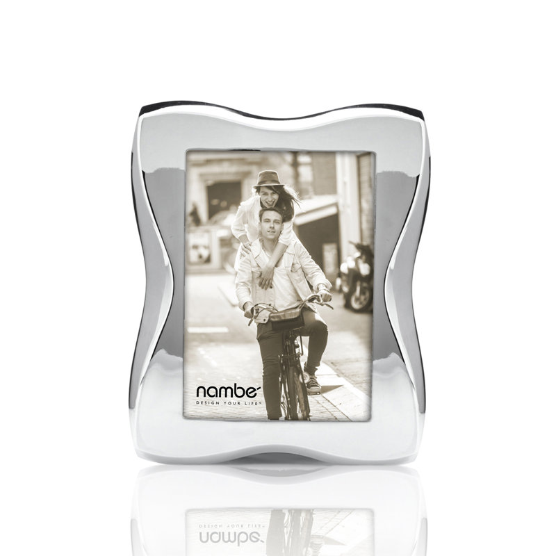 Bella 5" x 7" Silver Chrome Plate and Glass Picture Frame