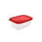 Durable 6-Piece Storage Box Set, Red & Anthracite | BPA-Free Plastic, Sizes: 5.5 x 8.0 x 2.6 in (2 pcs), 4.7 x 6.5 x 2.2 in (2 pcs), 3.9 x 5.5 x 1.8 in (2 pcs) | Dishwasher Safe, Perfect for Organizing Home & Office Spaces