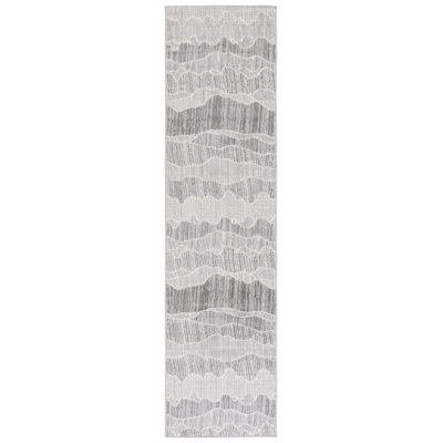 Tapis abstrait gris Loanne Temple