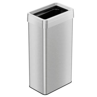 itouchless Stainless Steel 17 Gallon Swing Top Trash Can & Reviews