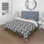 Ensemble de housse de couette noir et blanc Hexagon IV - Mid-Century-109173416