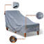 Herz Outdoor Patio Chaise Lounge Cover