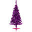 4' Purple Artificial Tinsel Christmas Tree Unlit