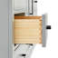 Meuble-lavabo simple en bois massif 66 po avec plateau en marbre de Carrare Tidworth-91360833-119088805