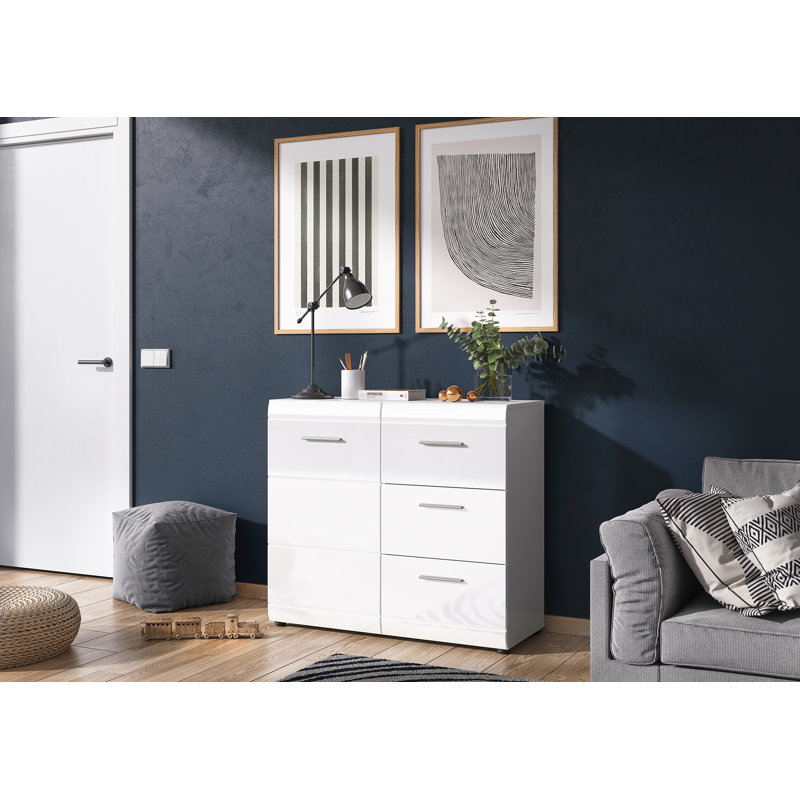 GW-Adana 96cm W 3 - Drawer Chest of Drawers, White