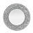 24" Round Framed Accent Mirror