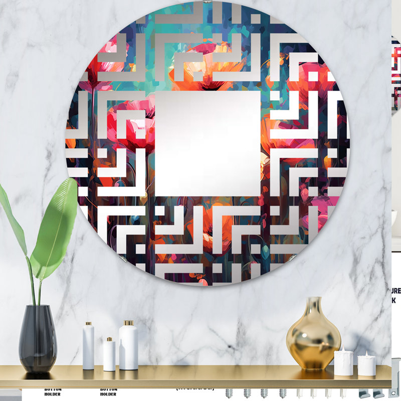 Miroir décoratif Maze, 31,4 po x 31,4 po