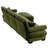 130" L-Shaped Velvet Upholstered Sectional With Ottoman-1687317847