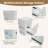20" Wall-Mounted Single Bathroom Vanity with Sink