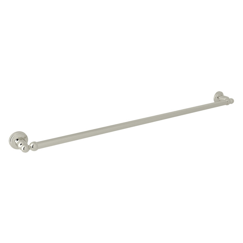 Edwardian Towel Bar, 2" H x 32" W x 2.5" D, Polished Nickel