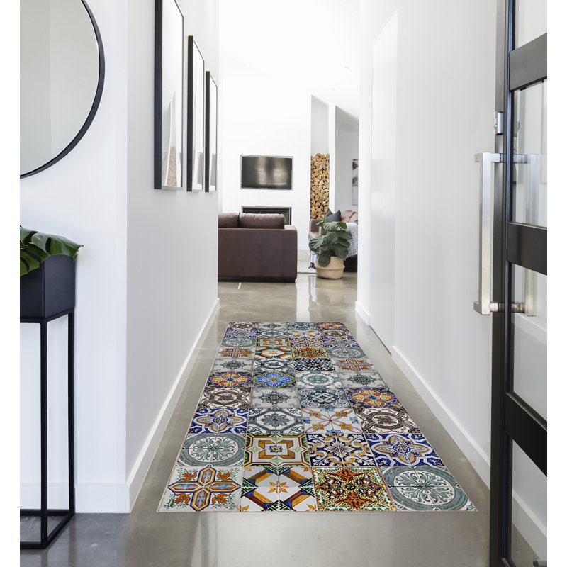 Halona Geometric Indoor / Outdoor Area Rug, Runner 78 x 225cm