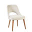 Élégantes chaises d'appoint de salle à manger brun clair texturées (ensemble de 2) avec mousse à haute densité pour le confort et structure en bois massif pour la durabilité-2113291563