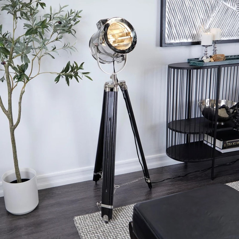 Arly 75'' Black Tripod Floor Lamp