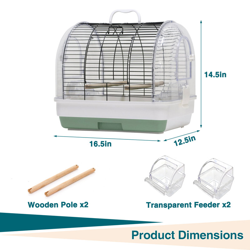 37cm Iron Travel Bird Cage