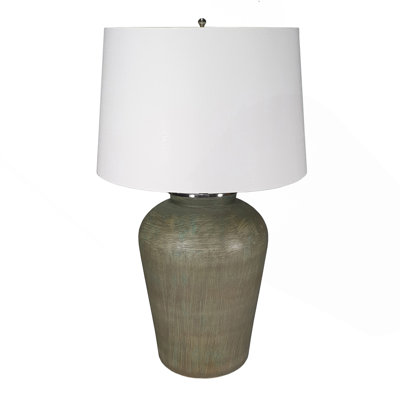 D18x28.5" Glass Table Lamp