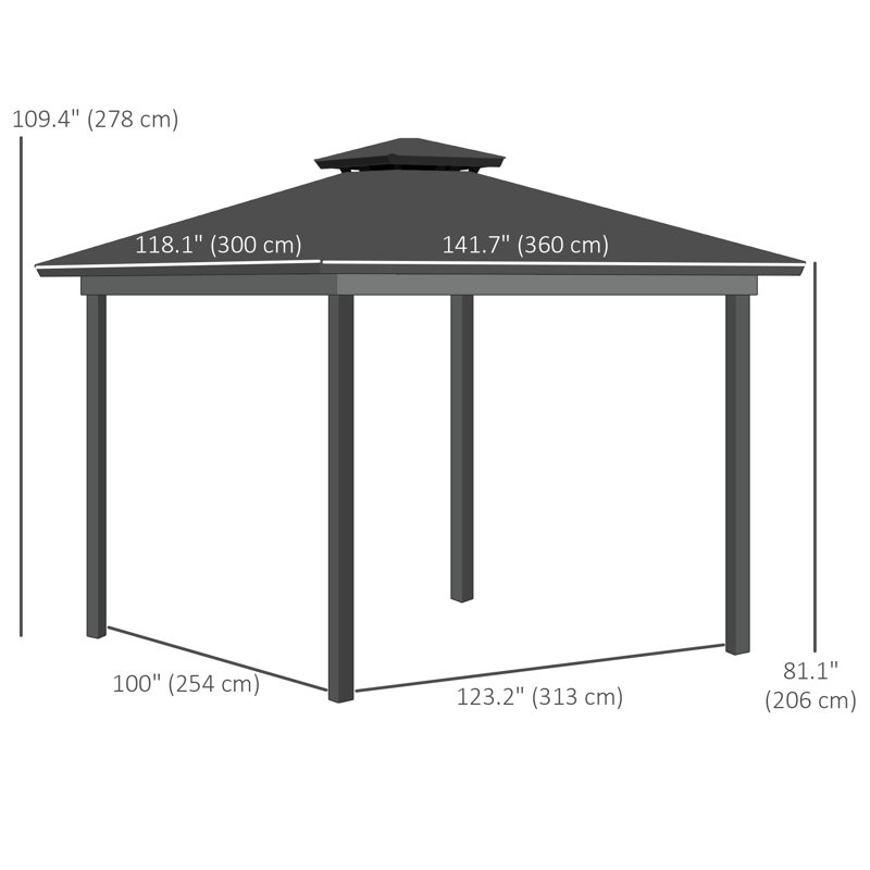 Large abri de garage de 12 x P 10 pi Bayfield