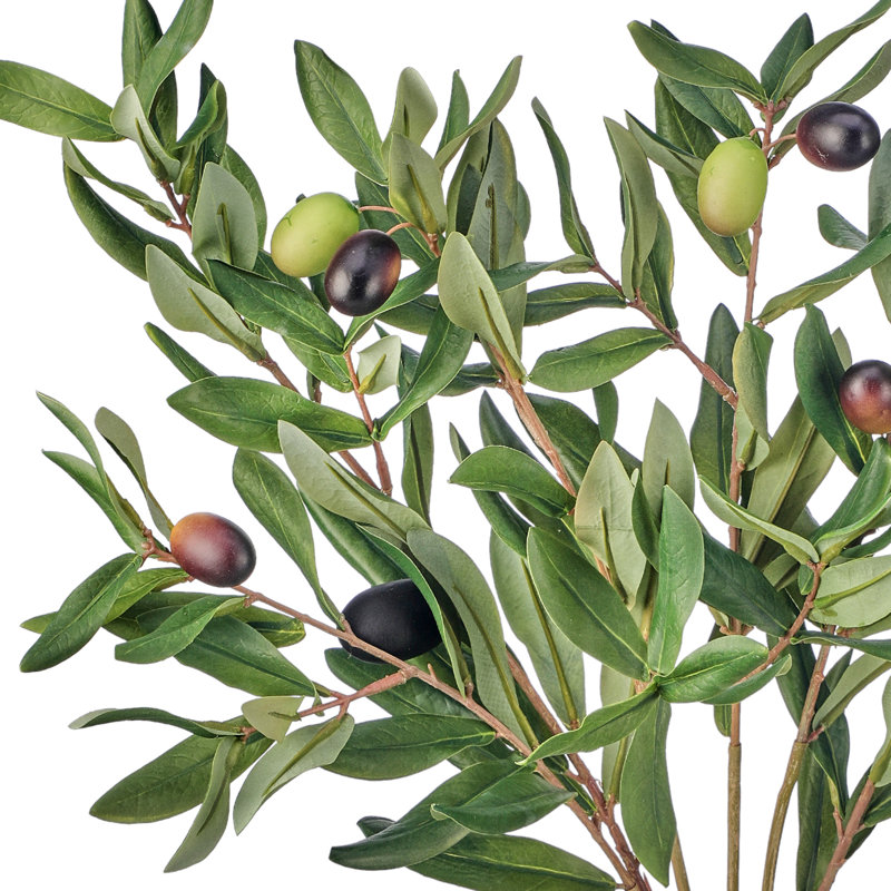 8" Faux Olive leaf Bundle 